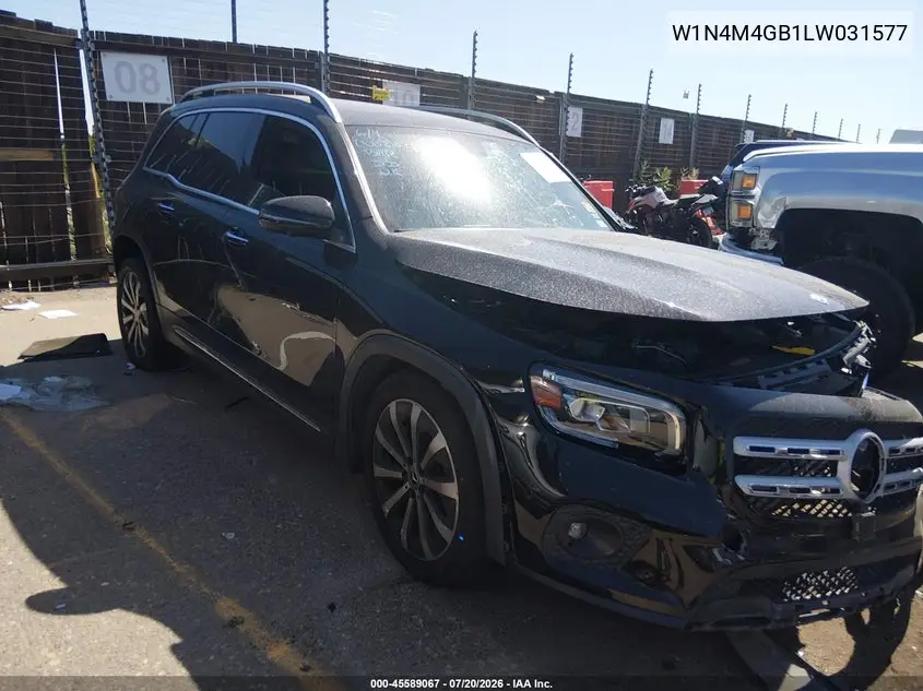 2020 Mercedes-Benz Glb 250 VIN: W1N4M4GB1LW031577 Lot: 45589067