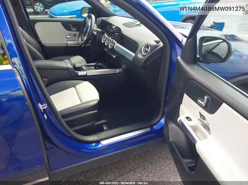 2021 Mercedes-Benz Glb 250 VIN: W1N4M4GB8MW091275 Lot: 45012023