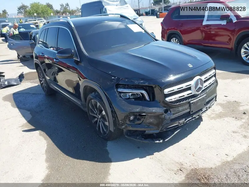 2021 Mercedes-Benz Glb 250 VIN: W1N4M4GB8MW088828 Lot: 45024379