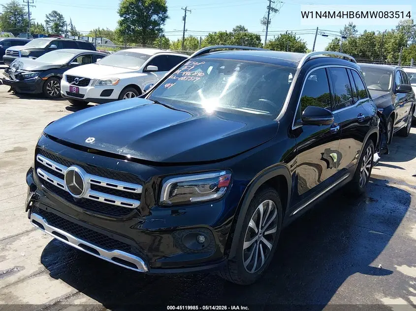 2021 Mercedes-Benz Glb 250 4Matic VIN: W1N4M4HB6MW083514 Lot: 45119985