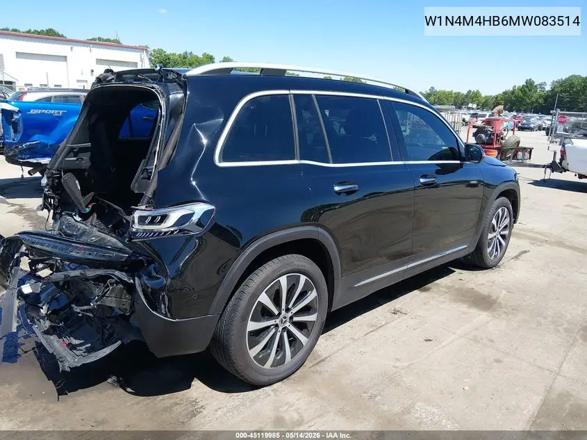 2021 Mercedes-Benz Glb 250 4Matic VIN: W1N4M4HB6MW083514 Lot: 45119985