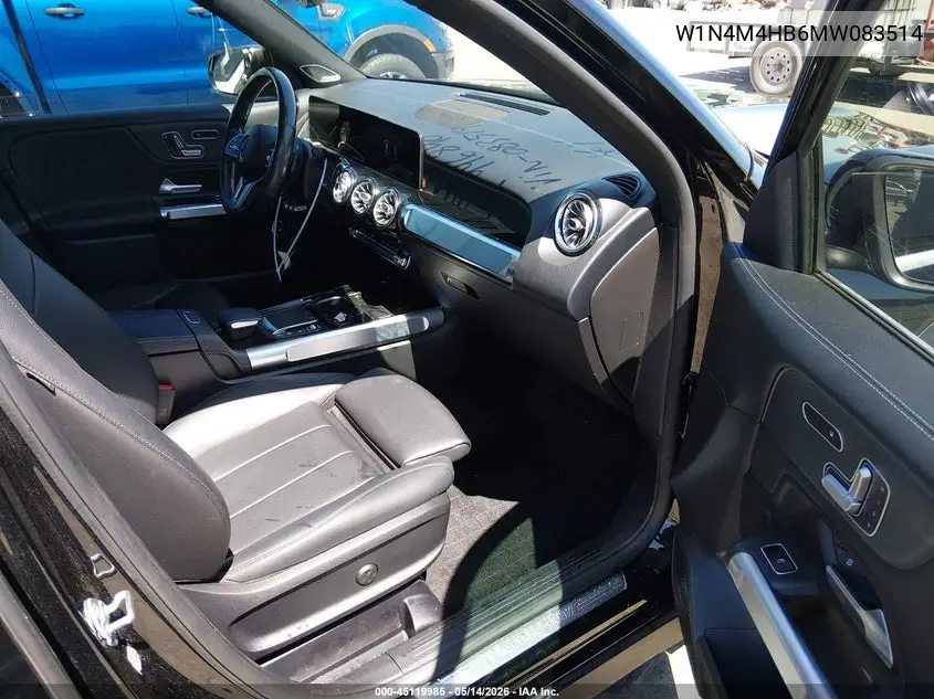 2021 Mercedes-Benz Glb 250 4Matic VIN: W1N4M4HB6MW083514 Lot: 45119985