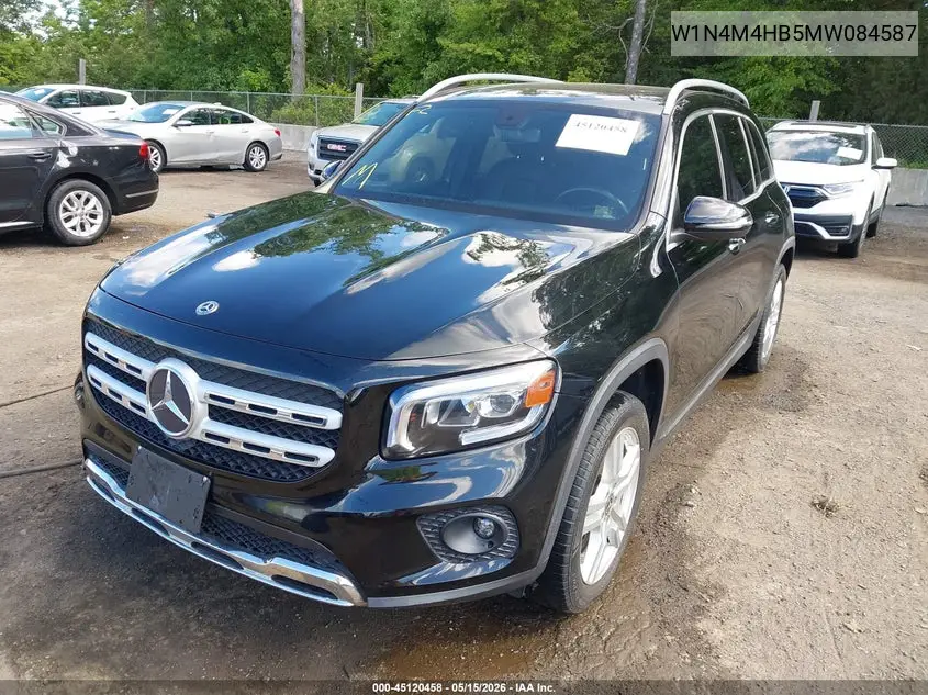 2021 Mercedes-Benz Glb 250 4Matic VIN: W1N4M4HB5MW084587 Lot: 45120458
