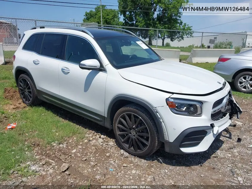 2021 Mercedes-Benz Glb 250 4Matic VIN: W1N4M4HB9MW126484 Lot: 45166870