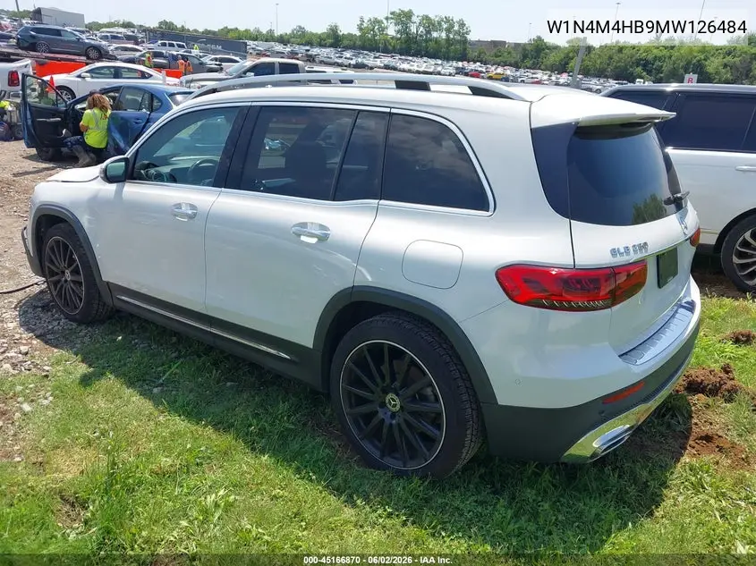 2021 Mercedes-Benz Glb 250 4Matic VIN: W1N4M4HB9MW126484 Lot: 45166870