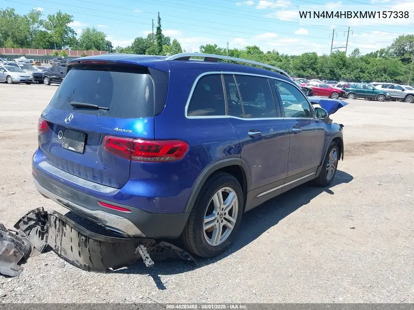 2021 Mercedes-Benz Glb 250 4Matic VIN: W1N4M4HBXMW157338 Lot: 45263465