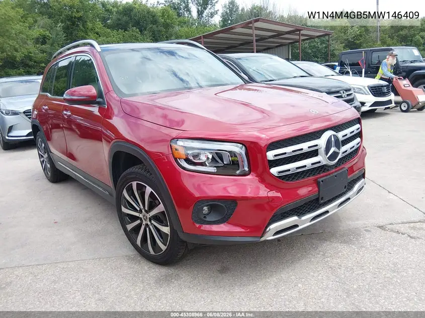 2021 Mercedes-Benz Glb 250 VIN: W1N4M4GB5MW146409 Lot: 45308966