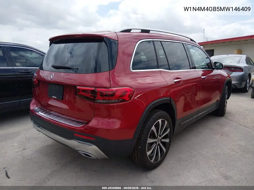 2021 Mercedes-Benz Glb 250 VIN: W1N4M4GB5MW146409 Lot: 45308966