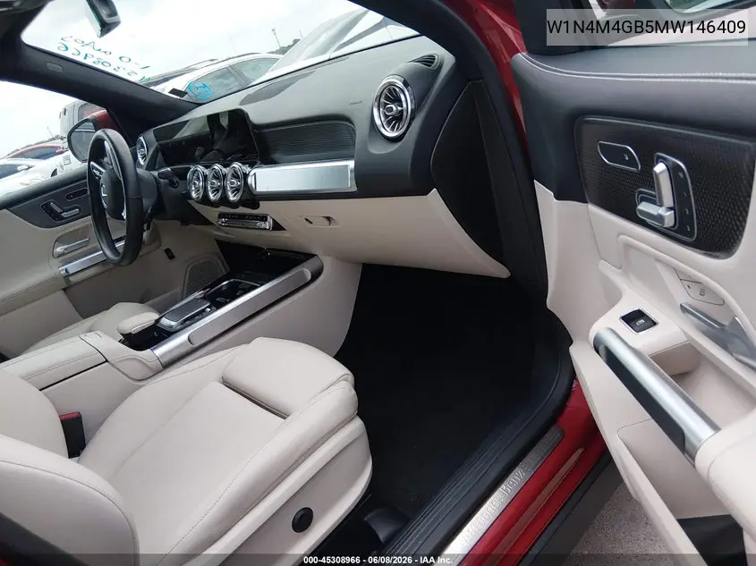 2021 Mercedes-Benz Glb 250 VIN: W1N4M4GB5MW146409 Lot: 45308966