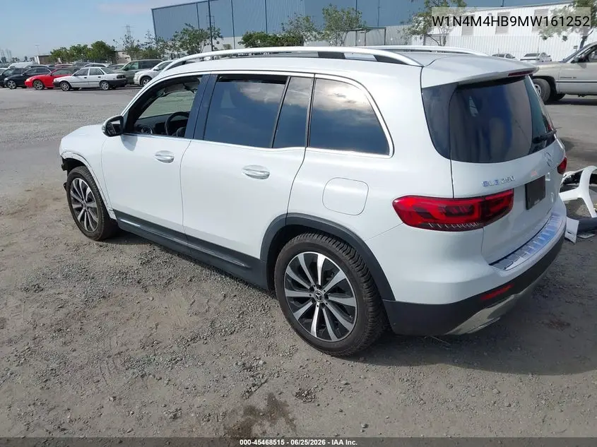 2021 Mercedes-Benz Glb 250 4Matic VIN: W1N4M4HB9MW161252 Lot: 45468515