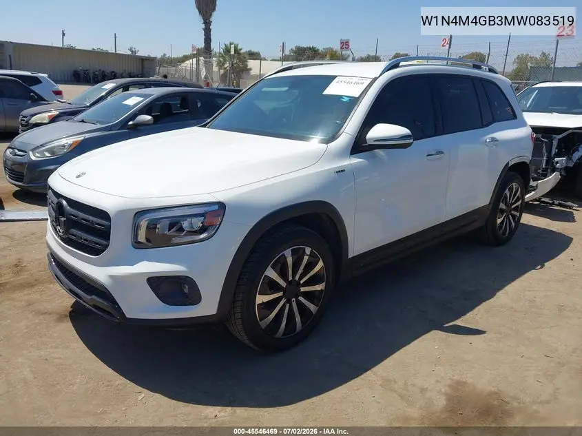 2021 Mercedes-Benz Glb 250 VIN: W1N4M4GB3MW083519 Lot: 45546469