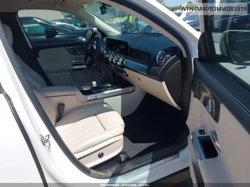 2021 Mercedes-Benz Glb 250 VIN: W1N4M4GB3MW083519 Lot: 45546469