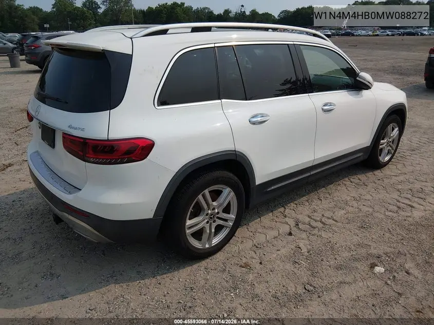 2021 Mercedes-Benz Glb 250 4Matic VIN: W1N4M4HB0MW088272 Lot: 45593066
