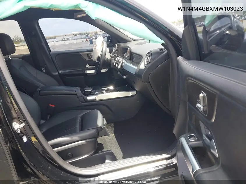 2021 Mercedes-Benz Glb 250 VIN: W1N4M4GBXMW103023 Lot: 45601793