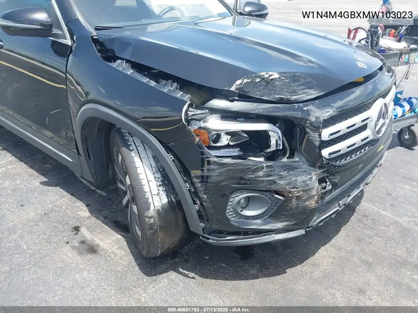 2021 Mercedes-Benz Glb 250 VIN: W1N4M4GBXMW103023 Lot: 45601793