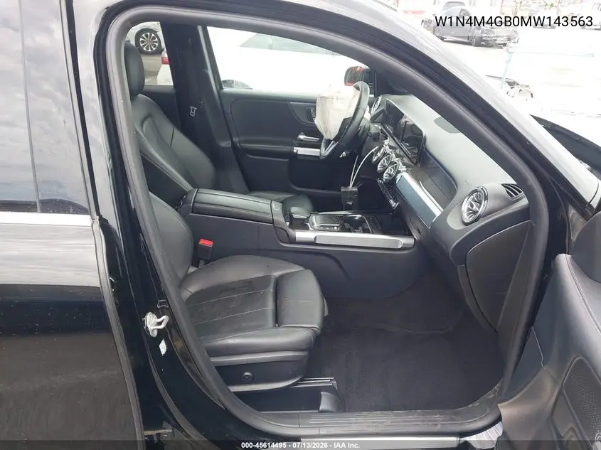2021 Mercedes-Benz Glb 250 VIN: W1N4M4GB0MW143563 Lot: 45614495