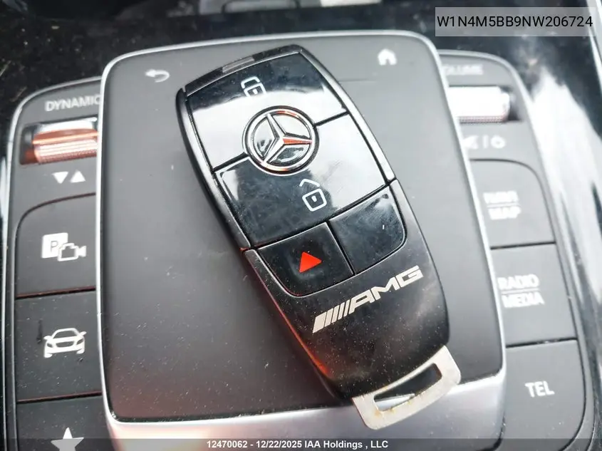 2022 Mercedes-Benz Glb Amg 35 4Matic VIN: W1N4M5BB9NW206724 Lot: 12470062