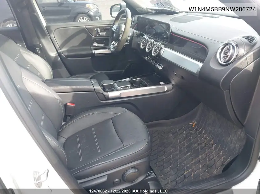 2022 Mercedes-Benz Glb Amg 35 4Matic VIN: W1N4M5BB9NW206724 Lot: 12470062