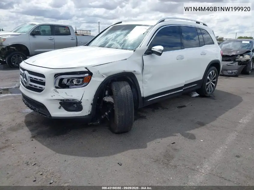 W1N4M4GB1NW199920 2022 Mercedes-Benz Glb 250