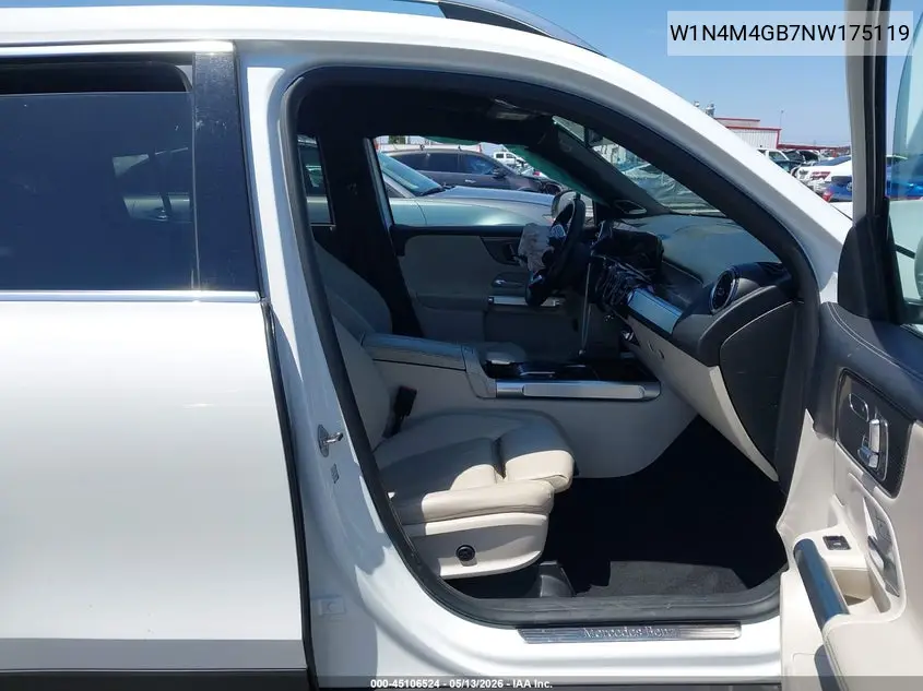 2022 Mercedes-Benz Glb 250 VIN: W1N4M4GB7NW175119 Lot: 45106524