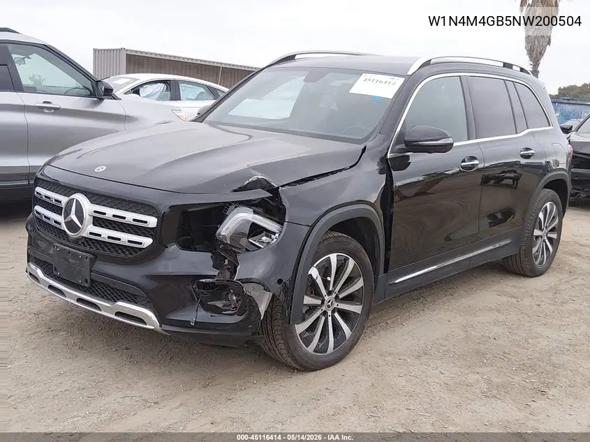 2022 Mercedes-Benz Glb 250 VIN: W1N4M4GB5NW200504 Lot: 45116414