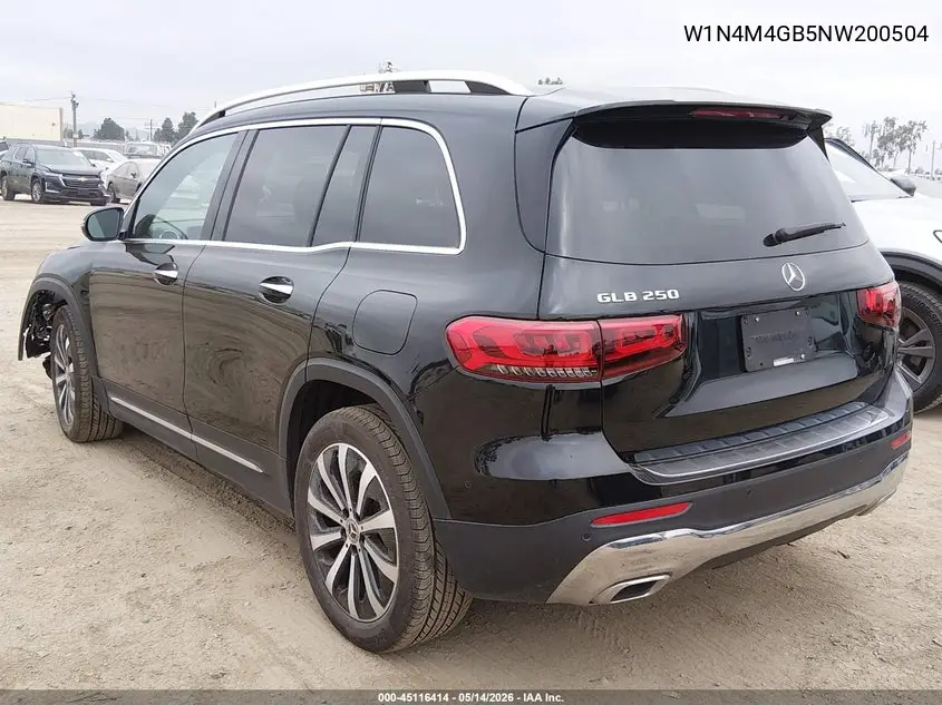 2022 Mercedes-Benz Glb 250 VIN: W1N4M4GB5NW200504 Lot: 45116414