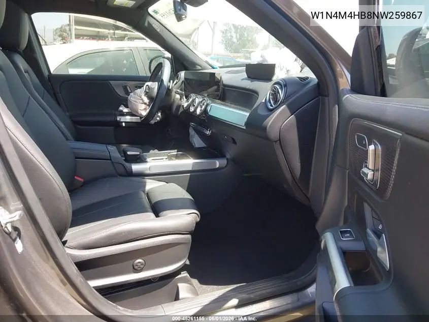 2022 Mercedes-Benz Glb 250 4Matic VIN: W1N4M4HB8NW259867 Lot: 45261155
