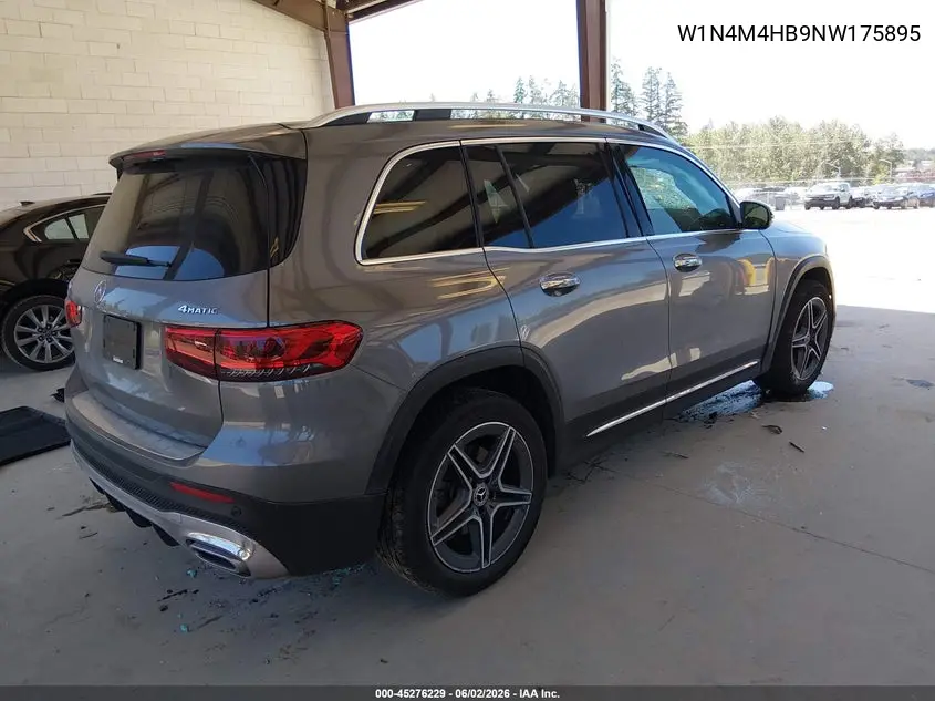2022 Mercedes-Benz Glb 250 4Matic VIN: W1N4M4HB9NW175895 Lot: 45276229