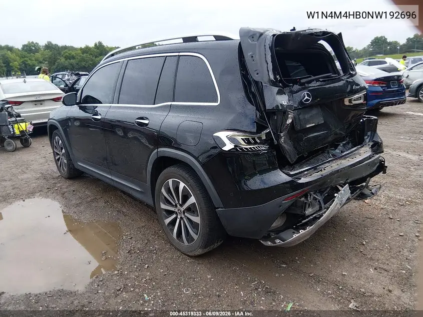 2022 Mercedes-Benz Glb 250 4Matic VIN: W1N4M4HB0NW192696 Lot: 45319333