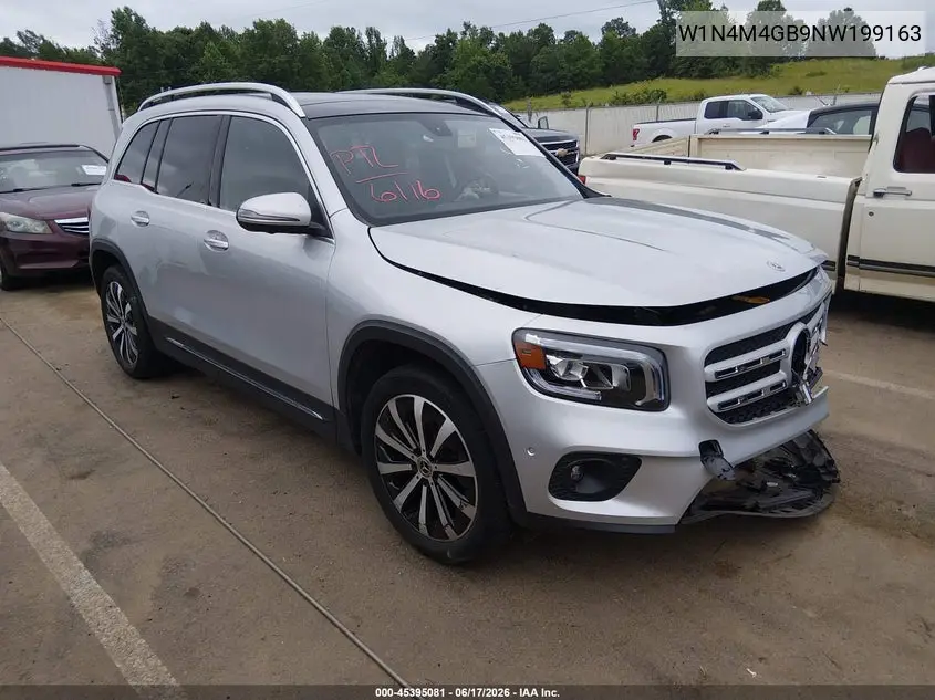 2022 Mercedes-Benz Glb 250 VIN: W1N4M4GB9NW199163 Lot: 45395081