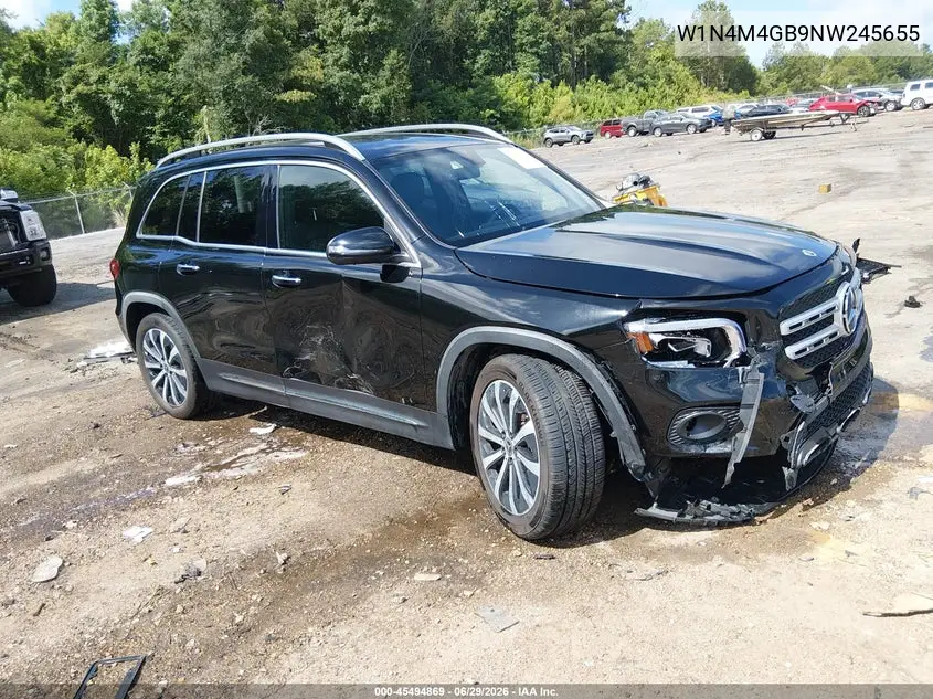 2022 Mercedes-Benz Glb 250 VIN: W1N4M4GB9NW245655 Lot: 45494869