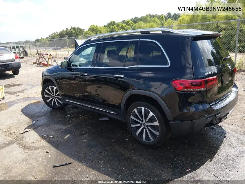 2022 Mercedes-Benz Glb 250 VIN: W1N4M4GB9NW245655 Lot: 45494869