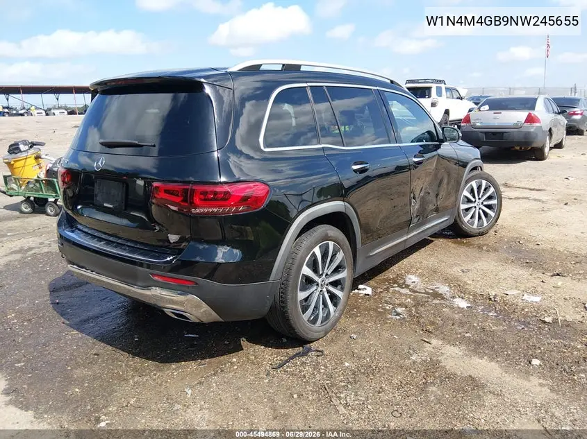 2022 Mercedes-Benz Glb 250 VIN: W1N4M4GB9NW245655 Lot: 45494869