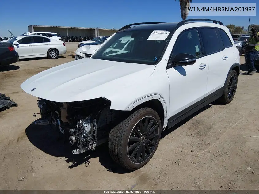 2022 Mercedes-Benz Glb 250 4Matic VIN: W1N4M4HB3NW201987 Lot: 45546960