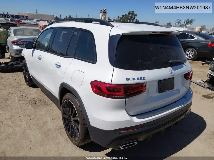 2022 Mercedes-Benz Glb 250 4Matic VIN: W1N4M4HB3NW201987 Lot: 45546960