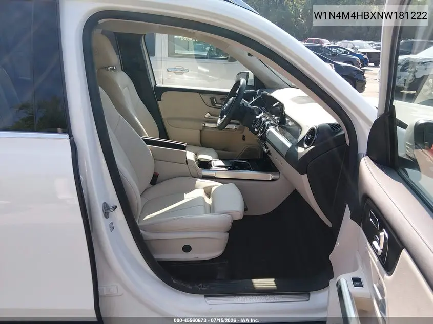 2022 Mercedes-Benz Glb 250 4Matic VIN: W1N4M4HBXNW181222 Lot: 45560673