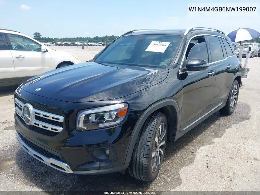 2022 Mercedes-Benz Glb 250 VIN: W1N4M4GB6NW199007 Lot: 45663564