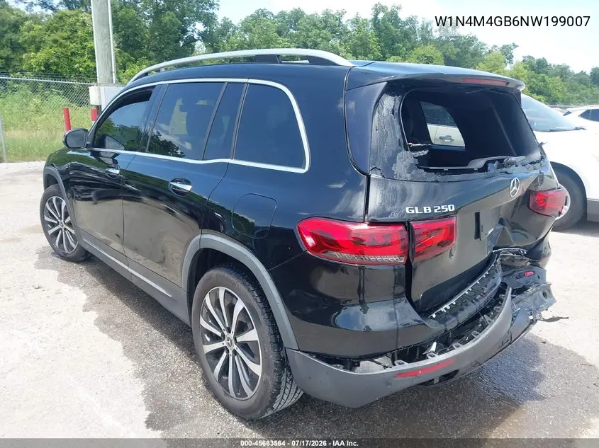 2022 Mercedes-Benz Glb 250 VIN: W1N4M4GB6NW199007 Lot: 45663564