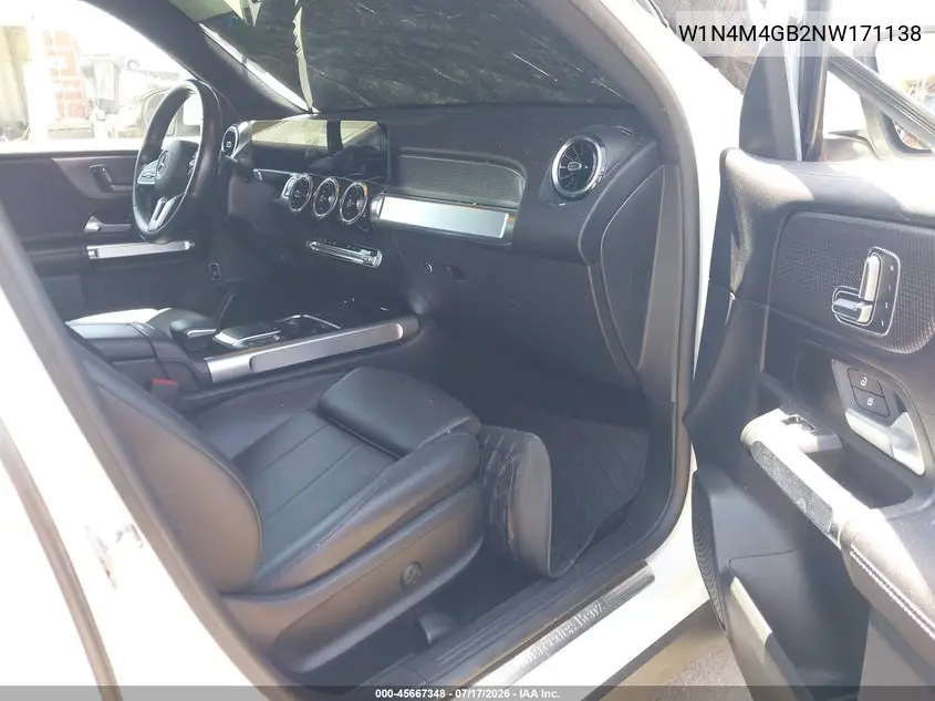 2022 Mercedes-Benz Glb 250 VIN: W1N4M4GB2NW171138 Lot: 45667348