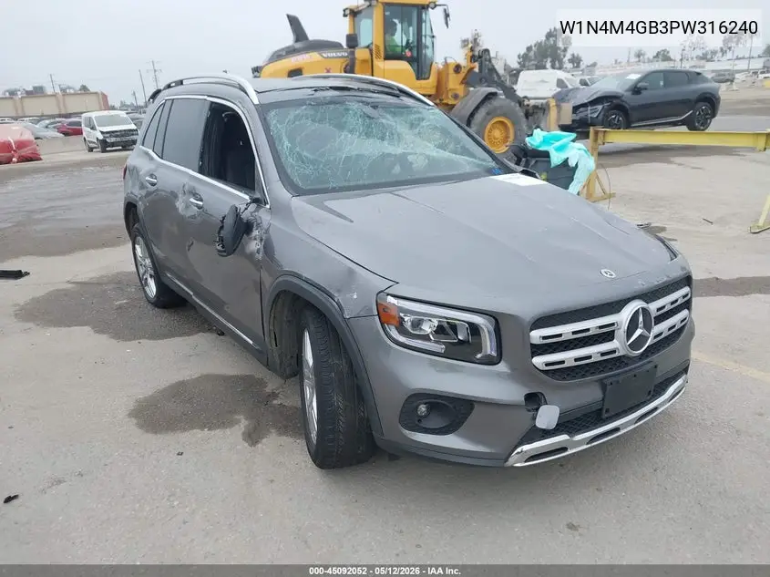 2023 Mercedes-Benz Glb 250 VIN: W1N4M4GB3PW316240 Lot: 45092052