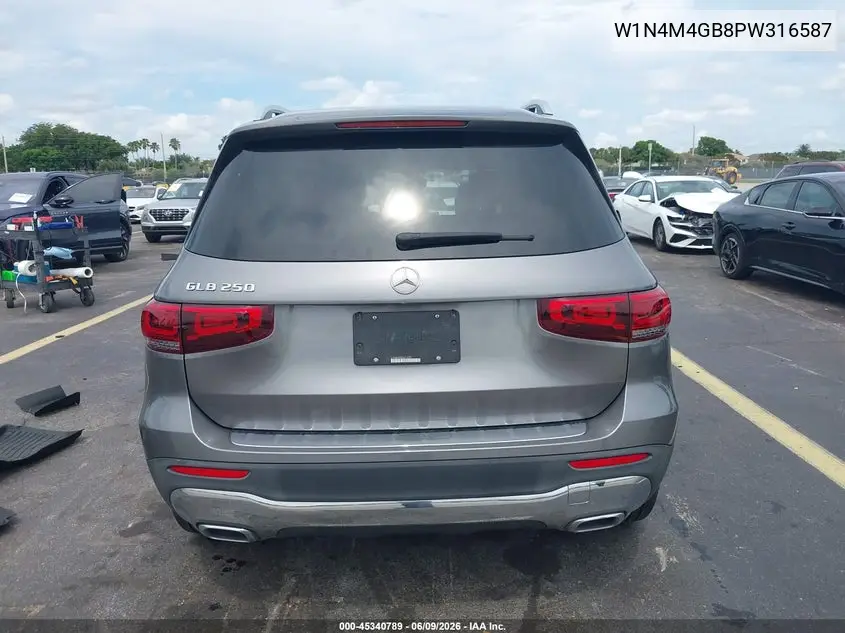 2023 Mercedes-Benz Glb 250 VIN: W1N4M4GB8PW316587 Lot: 45340789