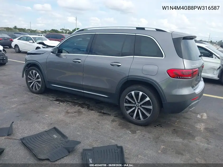 2023 Mercedes-Benz Glb 250 VIN: W1N4M4GB8PW316587 Lot: 45340789