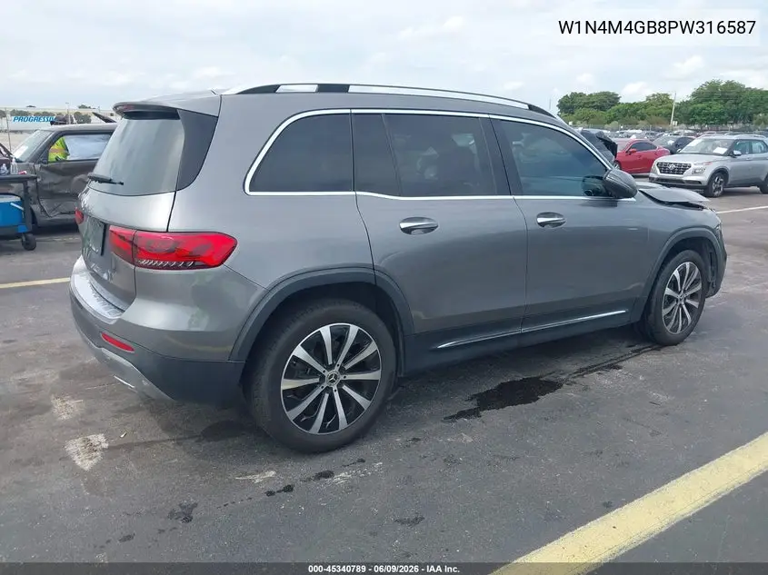 2023 Mercedes-Benz Glb 250 VIN: W1N4M4GB8PW316587 Lot: 45340789