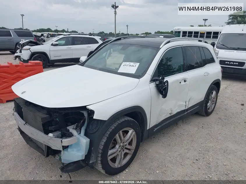 2023 Mercedes-Benz Glb 250 4Matic VIN: W1N4M4HB4PW261988 Lot: 45578463