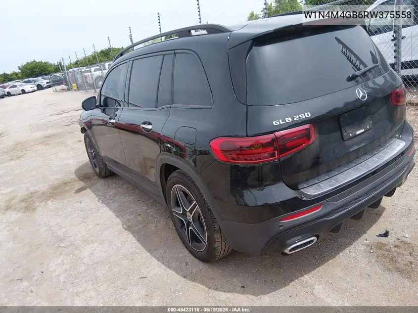 2024 Mercedes-Benz Glb 250 VIN: W1N4M4GB6RW375558 Lot: 45423116