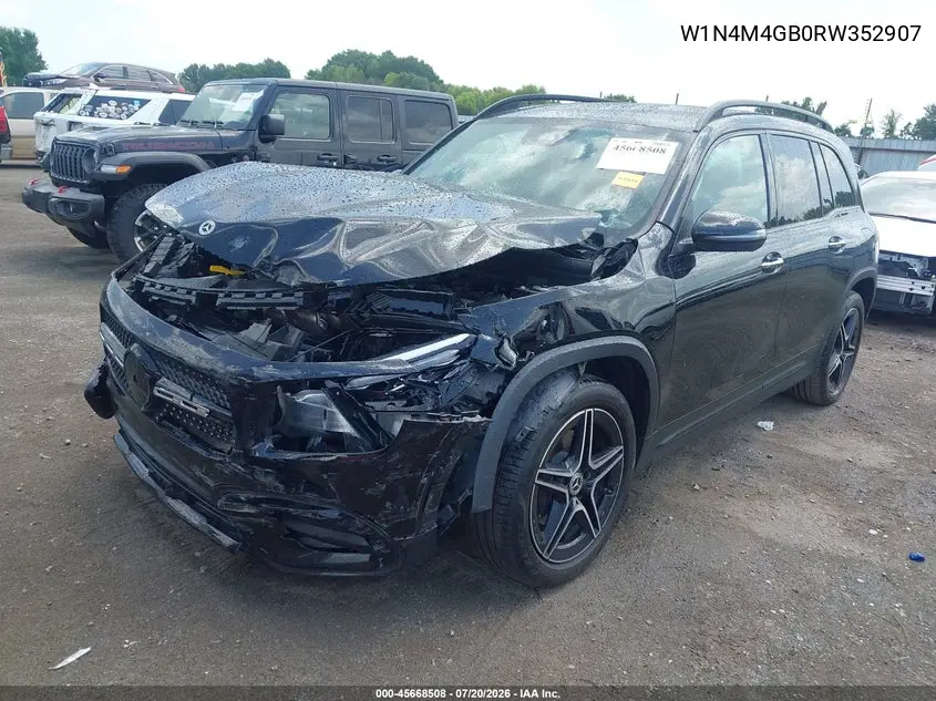 2024 Mercedes-Benz Glb 250 VIN: W1N4M4GB0RW352907 Lot: 45668508