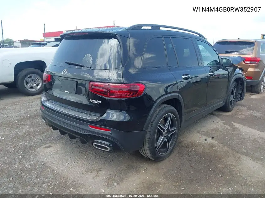 2024 Mercedes-Benz Glb 250 VIN: W1N4M4GB0RW352907 Lot: 45668508