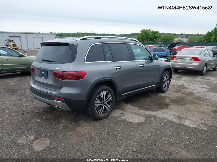 2025 Mercedes-Benz Glb 250 4Matic VIN: W1N4M4HB2SW416689 Lot: 45080584