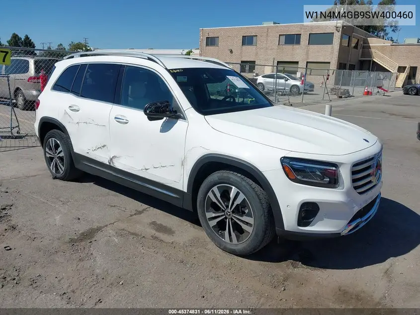 2025 Mercedes-Benz Glb 250 VIN: W1N4M4GB9SW400460 Lot: 45374831