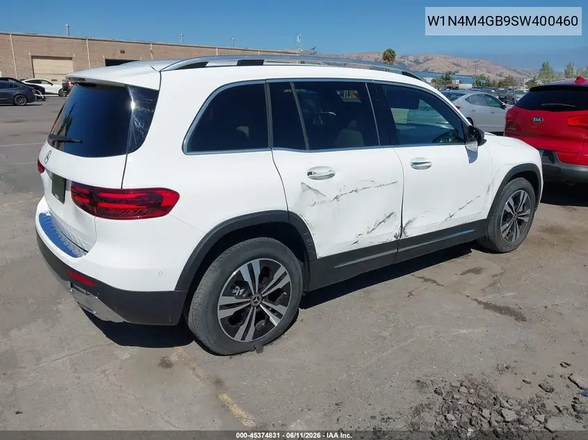 2025 Mercedes-Benz Glb 250 VIN: W1N4M4GB9SW400460 Lot: 45374831